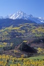 Wilson Peak in the Sneffels Mountain Range, Dallas Divide, Last Dollar Ranch Road, Colorado Royalty Free Stock Photo