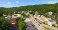Wilton town aerial view, New Hampshire, USA