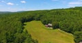 Wilton town aerial view, New Hampshire, USA