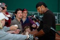 Wily Mo Pena signs autographs Royalty Free Stock Photo