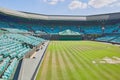 Centre Court after the championships, Wimbledon, United Kingdom. Royalty Free Stock Photo