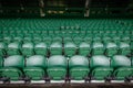 Wimbledon Lawn Tennis championships center court seats Royalty Free Stock Photo