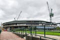 Wimbledon Lawn Tennis championships Number 1 court roof being installed