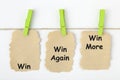 Win Again More Concept Royalty Free Stock Photo