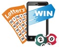 Win in lottery Royalty Free Stock Photo