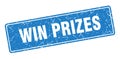 win prizes sign. win prizes grunge stamp. Royalty Free Stock Photo