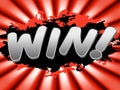 Win Sign Means Victorious Advertisement And Winning Royalty Free Stock Photo