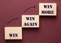 Win, Win Again and Win More Royalty Free Stock Photo