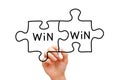 Win Win Puzzle Concept Royalty Free Stock Photo