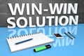 Win-Win Solution text concept