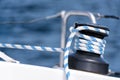 Winch on a sailing yacht Royalty Free Stock Photo