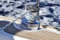 Winch on a sailboat