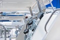 Winches and ropes, sailing yacht detail