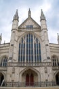 Winchester Cathedral West Facade Royalty Free Stock Photo