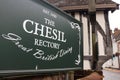 Chesil Rectory sign in Winchester