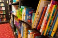 11/06/2019 Winchester, Hampshire, UK Children's Books for sale on shelves in a book store or book shop Royalty Free Stock Photo