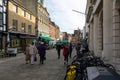 11/06/2019 Winchester, Hampshire, UK Winchester High street with shoppers passing through, a typical old english high street