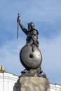 11/06/2019 Winchester, Hampshire, UK The statue of King Alfred In Winchester, Hampshire, UK