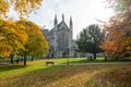 11/06/2019 Winchester, Hampshire, UK Winchester Cathedral Grounds in Autumn or fall