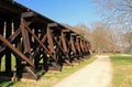 Winchester and Potomac Railroad Trestle in Harpers Ferry Royalty Free Stock Photo