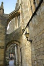 WINCHESTER, UK: Curles passage Arches of the Cathedral Royalty Free Stock Photo