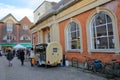 WINCHESTER, UK - FEBRUARY 4, 2017: The Square, a busy commercial street close to High Street