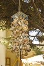 Wind bell made of sea shells