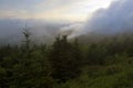 Wind Blown Clouds Over The Smoky Mountains