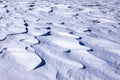 Wind blown lines in snow. Royalty Free Stock Photo