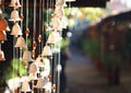 Wind chime. bells hanging ornament Royalty Free Stock Photo