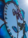 Colorful wind chime details Royalty Free Stock Photo