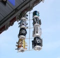 Wind chimes made from discarded drinks cans