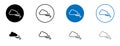 Wind clouds icon vector Royalty Free Stock Photo