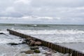 Coast Baltic Sea in a storm