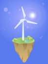 Wind concept. Eco Will Illustration