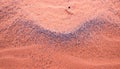 Wind design in the red sand at Sand Hollow State Park Royalty Free Stock Photo