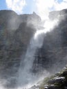 Wind disperses waterfall Royalty Free Stock Photo