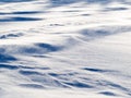 Wind drift snow flying over snow surface refief