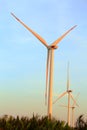 Wind electric generators. Royalty Free Stock Photo