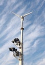 Wind electricity generator Royalty Free Stock Photo