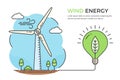 Wind Energy Concept Royalty Free Stock Photo