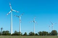 Wind energy converters in Germany Royalty Free Stock Photo
