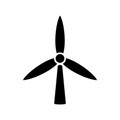 Wind energy icon vector set. Windmill illustration sign collection. Wind power plant symbol. Alternative energy logo. Royalty Free Stock Photo