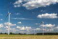 Wind energy park in Germany Royalty Free Stock Photo