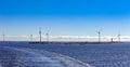 Wind energy power generators in Aland Islands archipelago, Finland Royalty Free Stock Photo