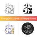 Wind energy price icon Royalty Free Stock Photo