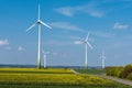 Wind energy in rural Germany Royalty Free Stock Photo