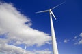 Wind energy turbines. Eolic generator Royalty Free Stock Photo