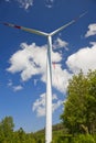 Wind energy, white turbine