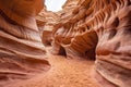 wind erosion created sculptures in a sandstone cave